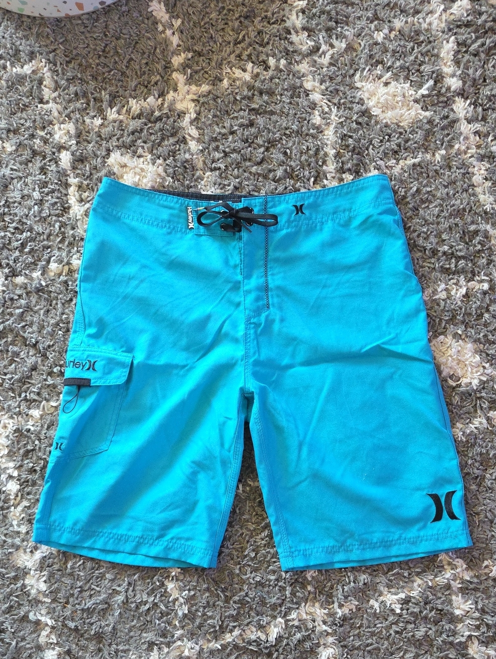 Hurley Men’s Turquoise Blue Board Shorts